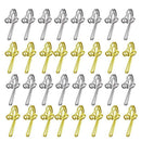 200 Pack Metal Curtain Drapery Hooks Header Tape Hooks for Curtains, Drapes