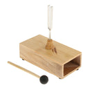 Wooden 440Hz Tone Tuning Fork Tuner Durable Tunning Set with Beater/Stick for