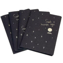 Black Paper Graffiti Notebook Sketch Book Diary For Painting Drawin J1M5 Q6R6