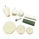 9Pcs Polishing Kit Dome Goblet Cylinder Mop Buffing Wheel Compound T-Shaped