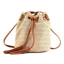 Shoulder Bag Ladies Fabric Summer Beach Bags With Tassels Weaving Crossbody