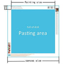 Diy 5D Diamond Painting By Number Kits, Full Drill Rhinestone Embroidery Pi