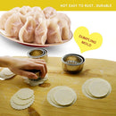 3pcs Stainless Steel Dumpling Cutting Wrapper Mold Kitchen Dough Maker (A) A