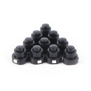 10PCS a lot Flashlight Torch Part Round Push Button Switch Black MO