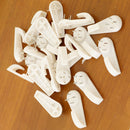 White Plastic Decorative Wall Hook Rack Coat Hat Hanging Rack for Bathroom