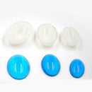 3 Pieces Silicone Oval Shape Dome Cabochon Molds Jewelry Making DIY Pendants