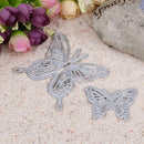 2pcs Butterfly Frame Metal Cutting Dies for Scrapbooking Album Card Craft Decor