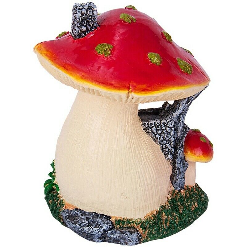 Ankoow Red Mushroom House Mini Landscape House Fairy Garden Decoration Resi