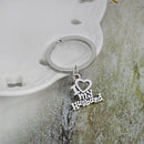 Wife 2 Pcs/set I Love My Husband Couples Keyring Fashion Couple Gifts Keychain
