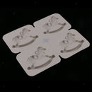 4 Cavity Silicone Soap Mold Handmade Flowers Candles Aroma Wax Tablets Mould