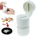 Pill Cutter Crusher Grinder splitter Powder Medicine Storage Box White T6M0 J8R3