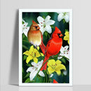 Birds Blooms 5D DIY Diamond Painting Embroidery Kits Needlework Set(6919)