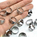 3x Thimble Sewing Quilting Metal Thimble Ring DIY Leather Craft Finger Prot J5D0