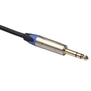 30cm Wire 6.35mm Male to 3.5mm Female Extension Cable Stereo TRS Plug to 3.