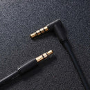 4.5FT 3.5mm Audio Cable Right Angle Car Aux Cord with Mic for Headphones