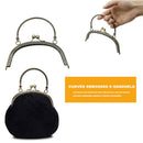 16.5cm Embossed Wallet Metal Handle Arc-shaped for DIY Handware Accessories