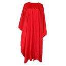 Red New Silk Hair Cutting Hairdressing Barbers Cape Gown Salon Beauty Cloth