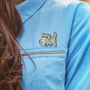 Lovely Cat Badge Cartoon Animal Lapel Enamel Brooch Jackets Jewelry Gift
