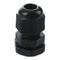 PG7 Black Plastic Waterproof Cable Glands Joints 10 Pcs G7F2
