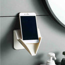 2pcs Drain Soap Holder Multifunction Wall Mounted No Punch Bathroom Storage