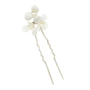 Bride Bridesmaid Wedding Party Hair Pin Womens Hair Stick Headwear White