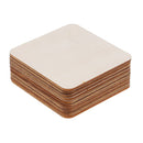 15x Wooden Square Shape Unfinished Wood Craft Blanks Squares DIY 80 /120mm