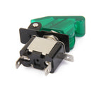 1 Pair Car Truck Boat 12V 20A Rocker Toggle Switch 2Pin SPST Green+Blue LED