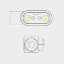 2Pin Magnetic Charging Charger Cable Distance For Smart Watch With Magnetic 60cm