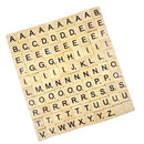 100pcs A to Z Wood Tile Black Letters Puzzle Alphabets Board Crafts