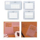 4pcs Envelope Addressing Handwriting Calligraphy Guide Stencil W0R3 Templat W8Y9
