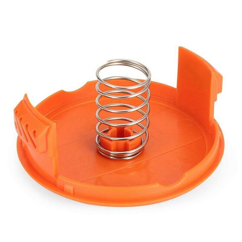 8-Pack RC-100-P Replacement Spool Cap Covers and Spring for Black-Decker AF