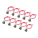 10pcs BA9S Socket Connector Wiring Harness Electrical Connection