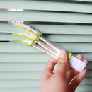 New DIY Plastic Car Air Conditioning Vent Blinds Cleaning Brush Double Ende