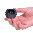 AC-03 Power Socket 10A 250VAC With Safety Fuse Holder Triangle Socket Connector-