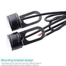 2X 12V Motorcycle Rearview Mirror Decor Eagle Eye 3 LED Conatant Bright WhiJCA&M