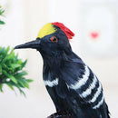 Artificial Feather Vivid Home Garden Decor Ornament Woodpecker Garden Tool