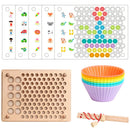 Children's Wooden Toys Hand Brain Training Clip Beads Chopsticks Beads Toys