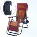 Oversize Zero Gravity Outdoor Reclining Lounge Patio Chairs Cup Holder Black