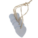 40x Wood Love Heart Wood Embellishment Scrapbook Craft DIY Hanging Tags