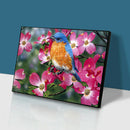 Flowers Bird Full Drill Round Diamond Painting DIY Mosaic Kit Home Decor
