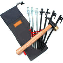 Tent Peg Nails Stake Storage Bag Camping Tent Peg Nail Organizer Outdoor 2x BKI