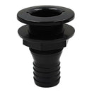 Durable Black Plastic 1-1/2'' Marine Thru-Hull Fittings Replacement for Boat