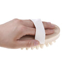 Hand-held wooden body brush massager cellulite reduction relieve tense musclBSE