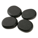 4 Pieces Large Black Natural Basalt Hot Stone Set for Massage Shop Beauty Salon