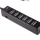 7-Port USB 2.0 Hub with ON/OFF Switch & Multi Device Stand for Tablet Phone