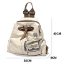 Cotton And Linen Backpack Female Korean Version Of The Graffiti Leisure Tra