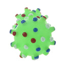 Pet Dog Cat Puppy Sound Polka Dot Squeaky Rubber Dumbbell Chewing Toys