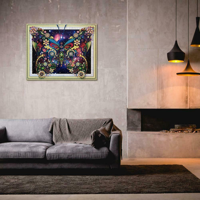 5D DIY Special-shaped Diamond Painting Butterfly Cross Stitch Embroidery