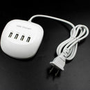 4-Port 3.4A 77W USB HUB Phone Desktop Wall Charger Fast Charging Station PMR