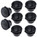 4 Pair Boat Interior Side Roof Air Exhaust Vent Ventilation Outlet Black 70*45mm
